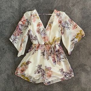 Charlotte Russe Floral Rompers🌸